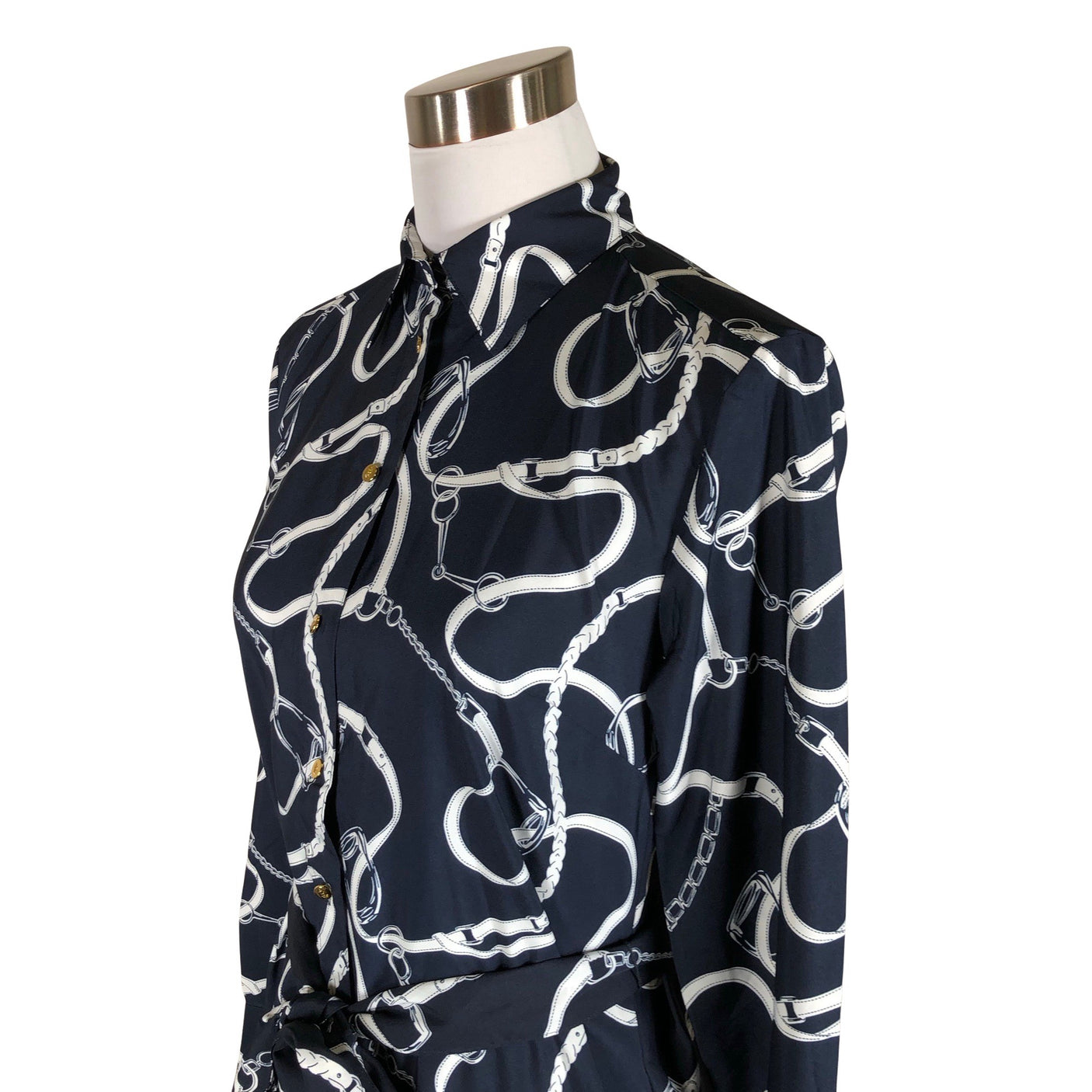 Naisten Lauren Ralph Lauren - Sifonkimekko, koko 36 - Sininen (3)