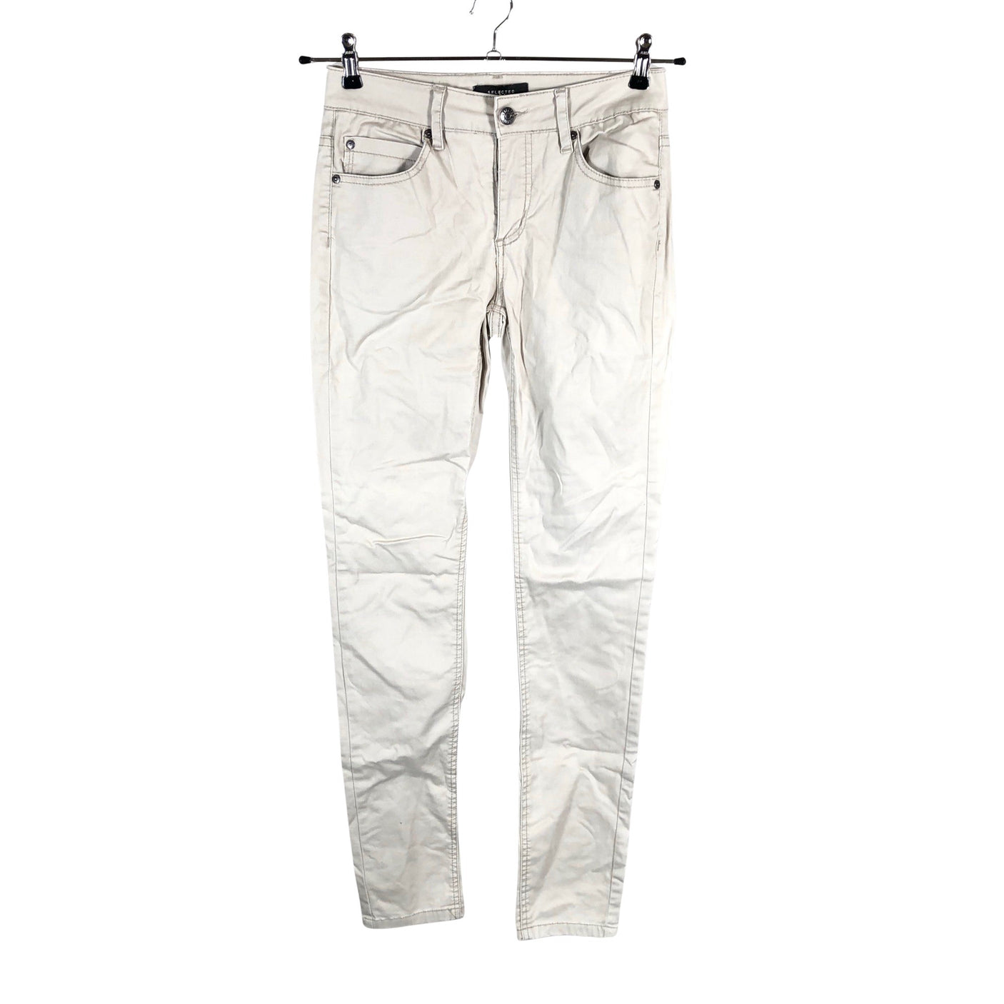 Naisten Selected - Farkut, koko 36 - Beige (1)