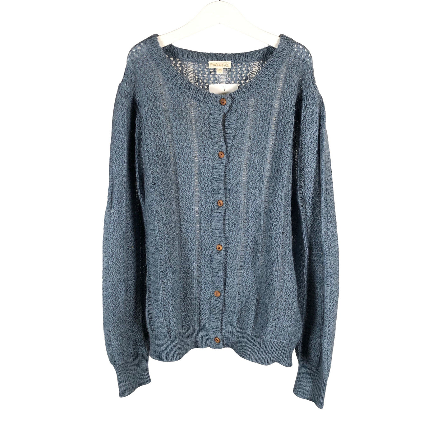 Tyttöjen POMPdeLUX - Neuletakki, koko 146 - 152 - Ruskea (1)