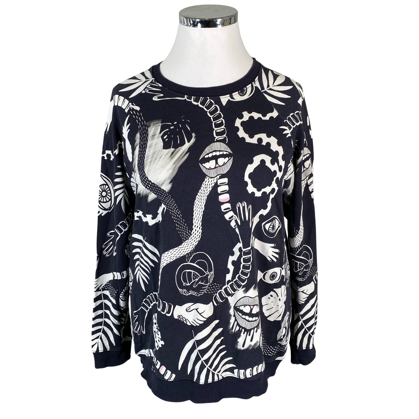 Naisten Uhana Design - Trikoopaita, koko 44 - Musta (1)