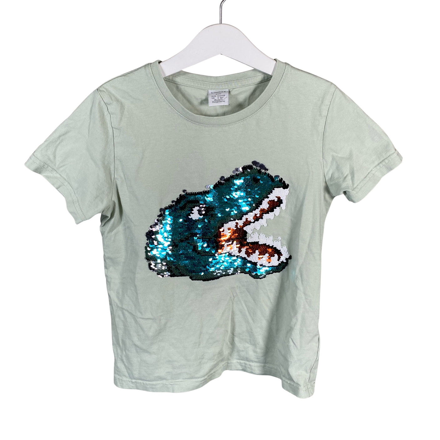 Unisex Lindex - T-paita, koko 122 - 128 - Vihreä (1)