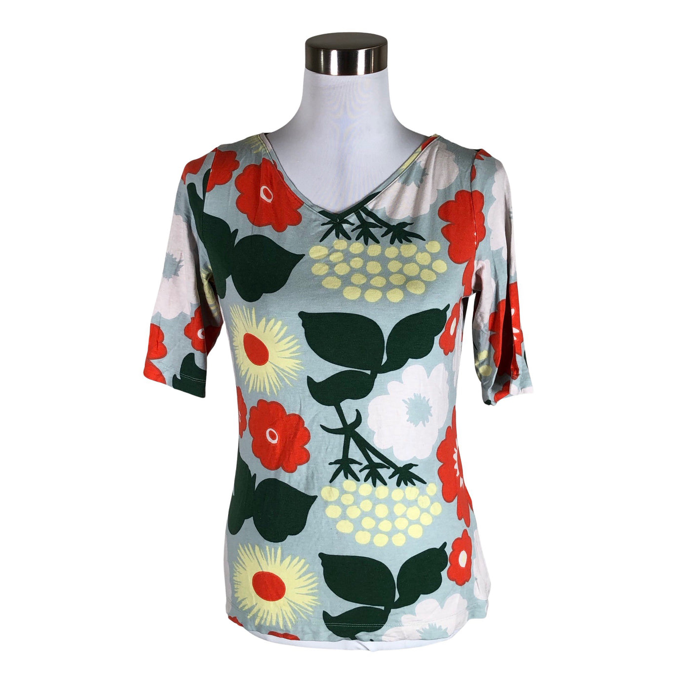Naisten Marimekko - Trikoopaita, koko 36 - Vaaleansininen (1)