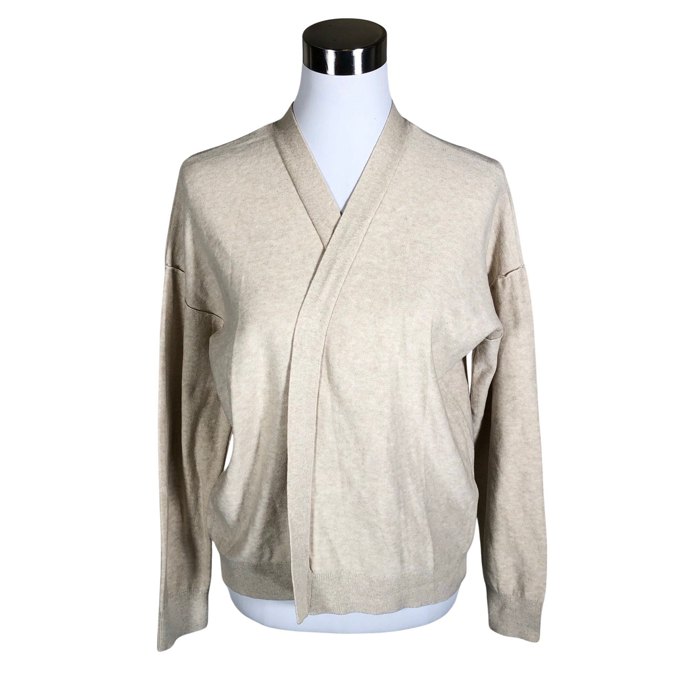 Naisten Esprit - Neuletakki, koko 40 - Beige (1)
