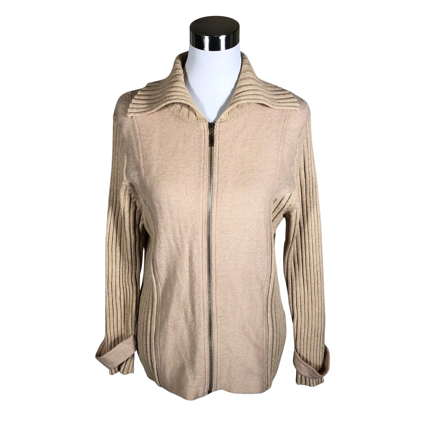Naisten Pierre Cavallo - Neuletakki, koko 40 - Beige (1)