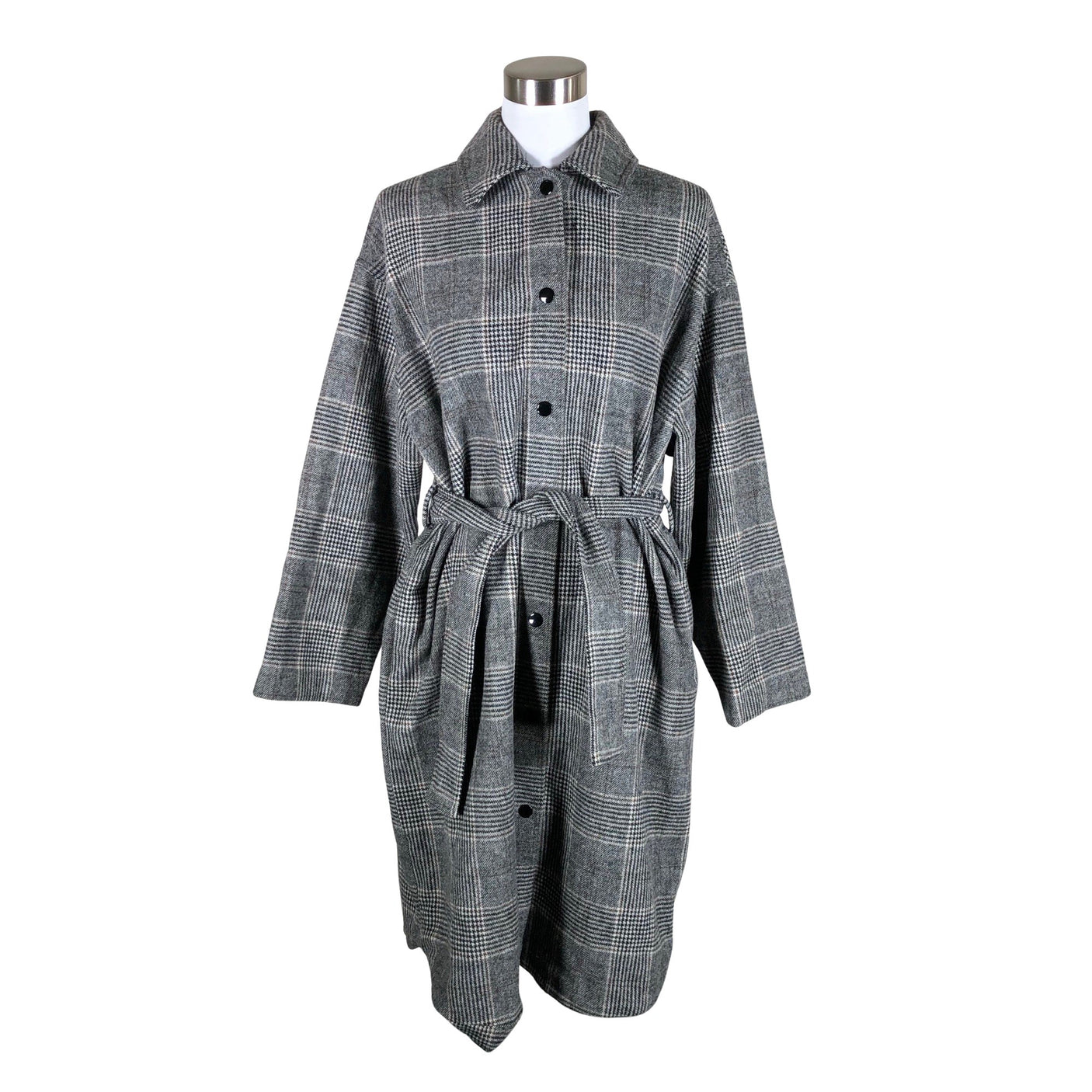 Naisten InWear - Villakangastakki, koko 38 - Harmaa (1)