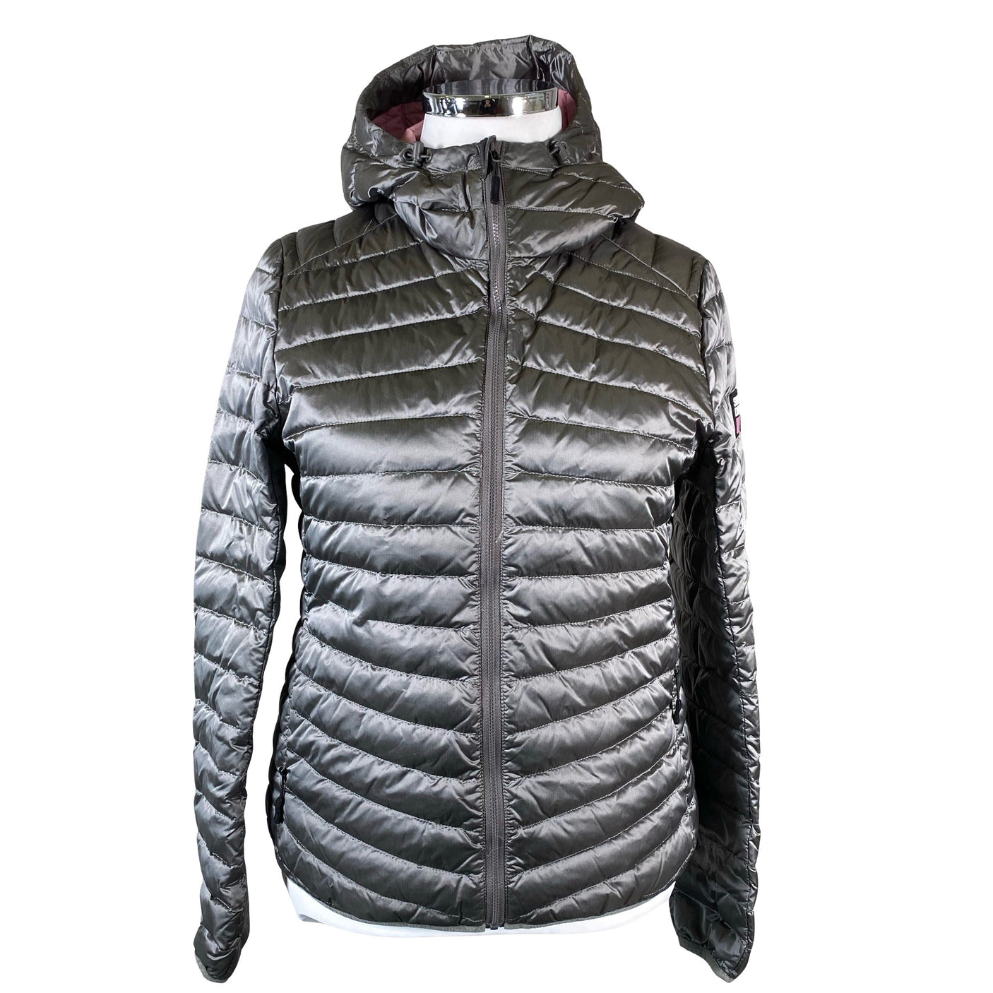 Naisten Superdry - Untuvatakki, koko 42 - Harmaa (1)