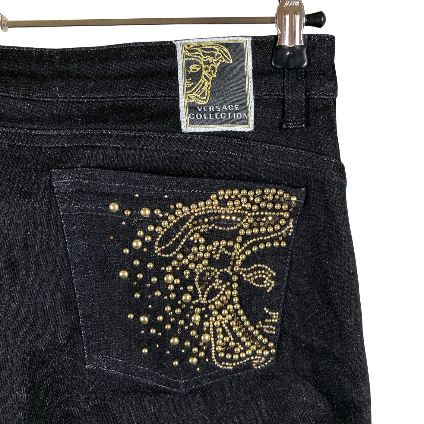 Naisten Versace Collection - Farkut, koko W32 - Musta (3)