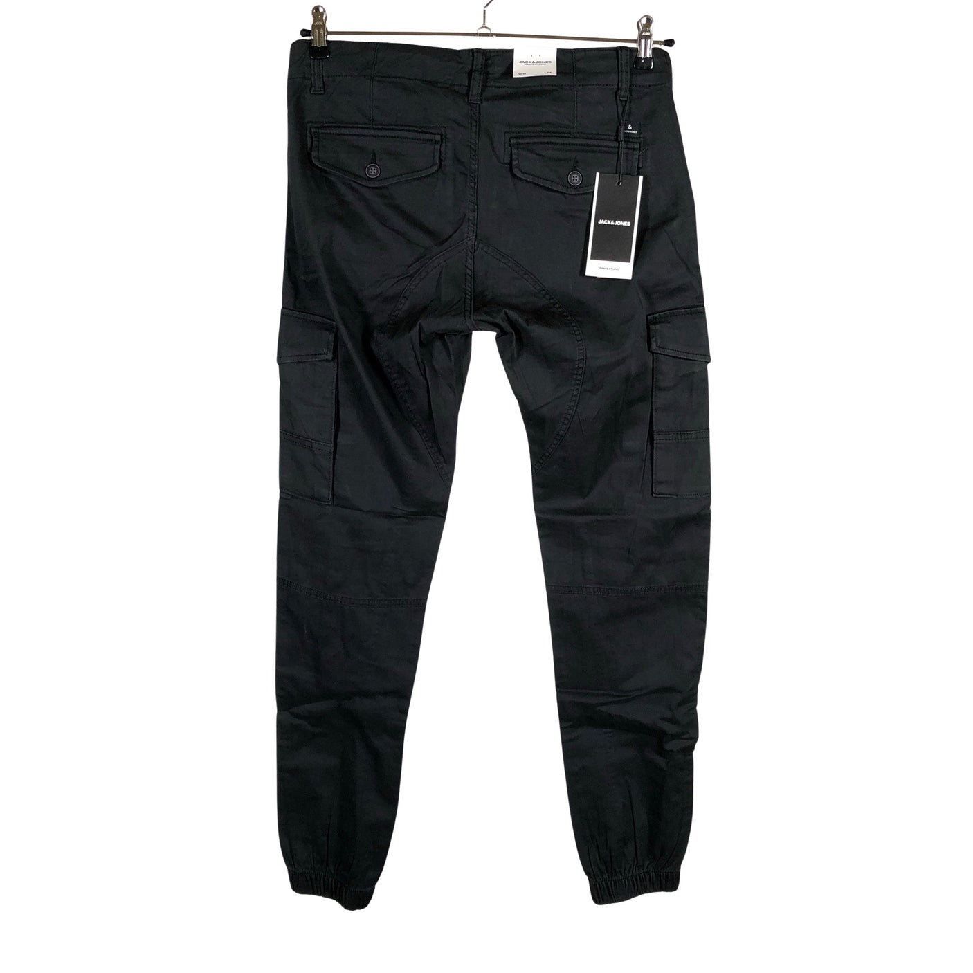 Miesten Jack & Jones - Cargohousut, koko W31 - Musta (2)