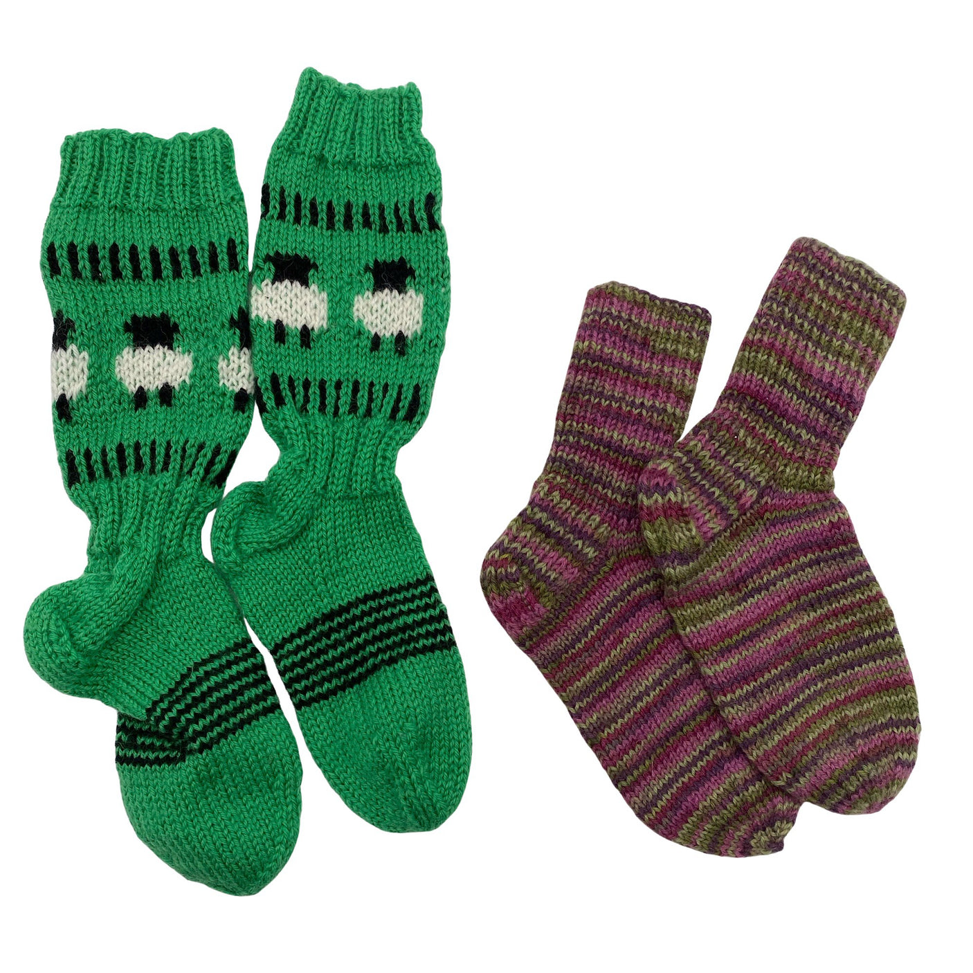 Unisex Handmade - Villasukat, koko 28 - Vihreä (1)
