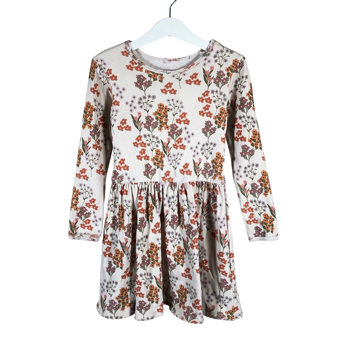 Tyttöjen Metsola - Trikoomekko, koko 122 - 128 - Beige (1)