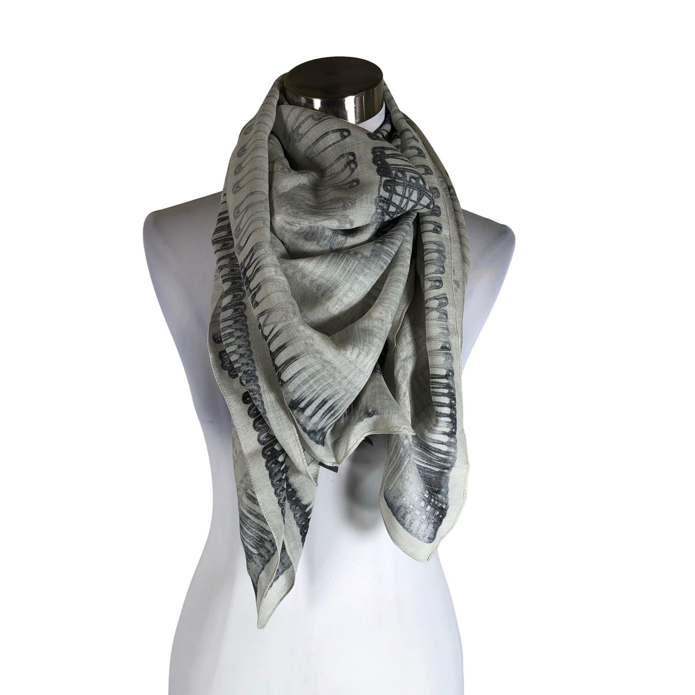 Naisten McQ by Alexander McQueen - Huivi, koko Maxi - Harmaa (1)