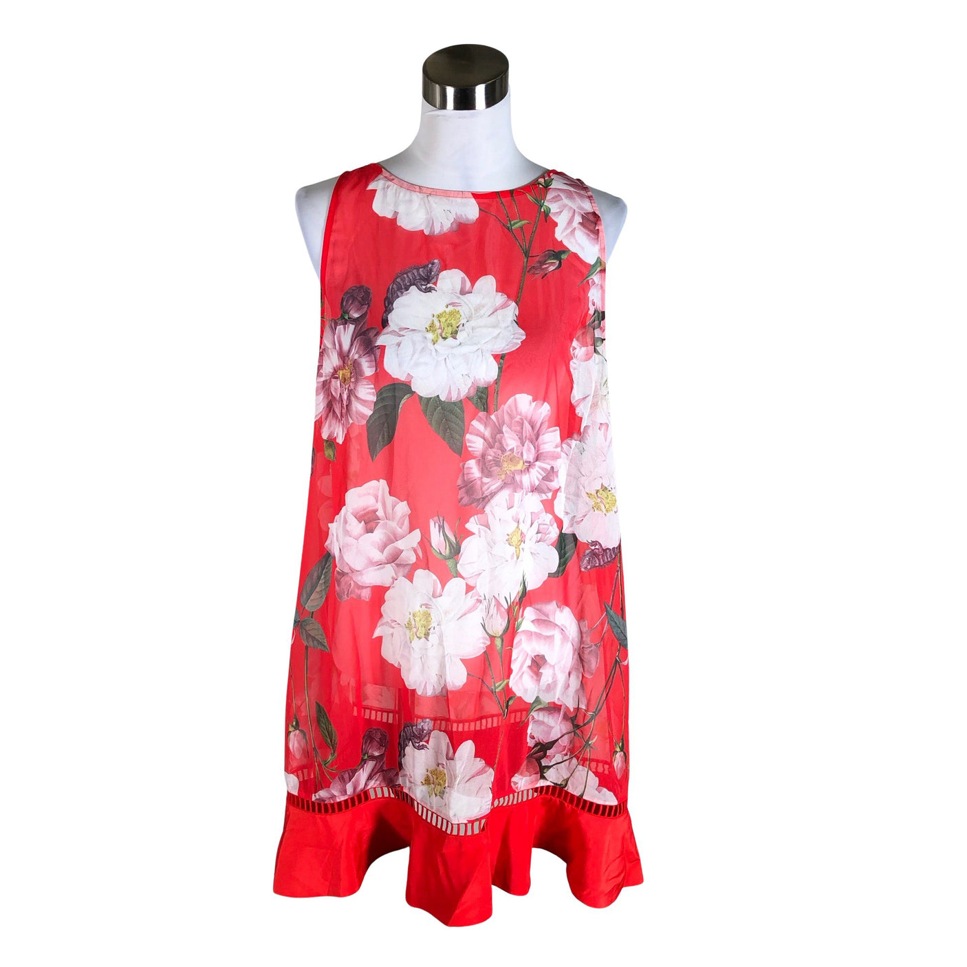 Naisten Ted Baker - Sifonkimekko, koko 38 - Punainen (1)