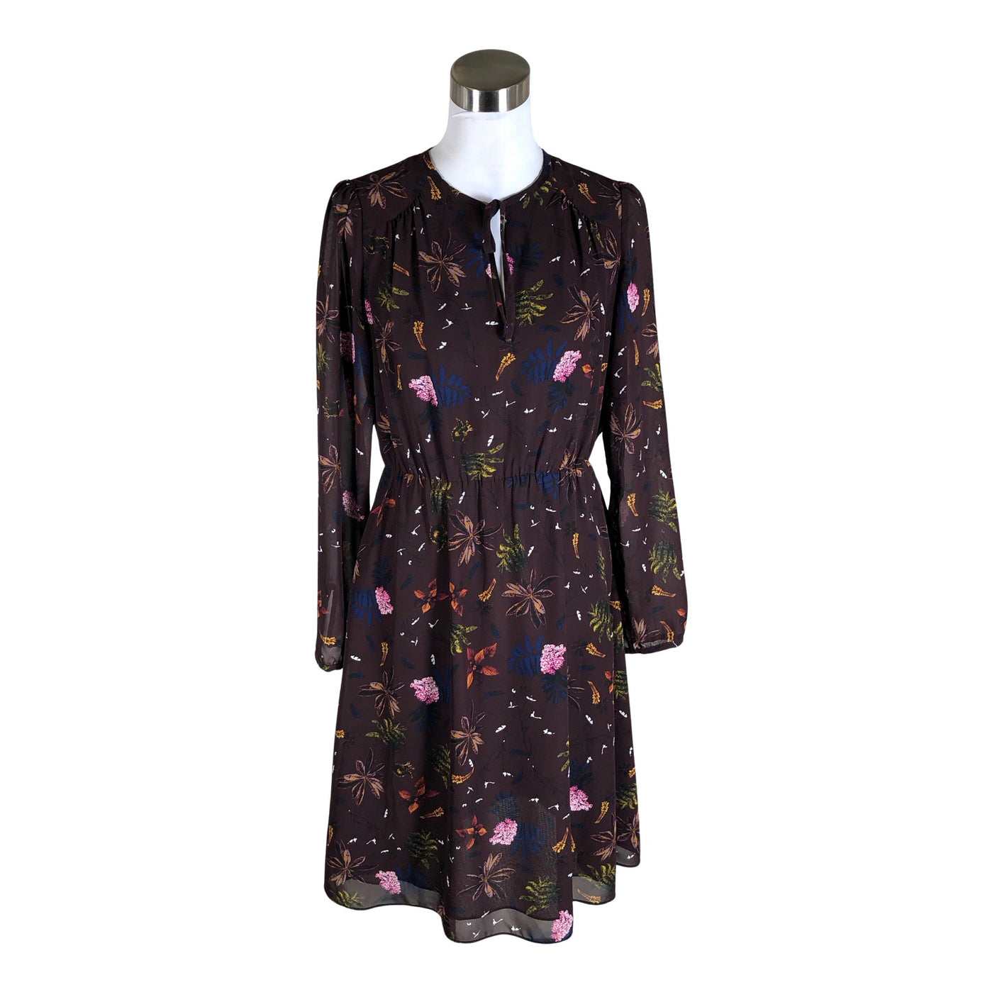 Naisten Lindex - Sifonkimekko, koko 36 - Viininpunainen (1)