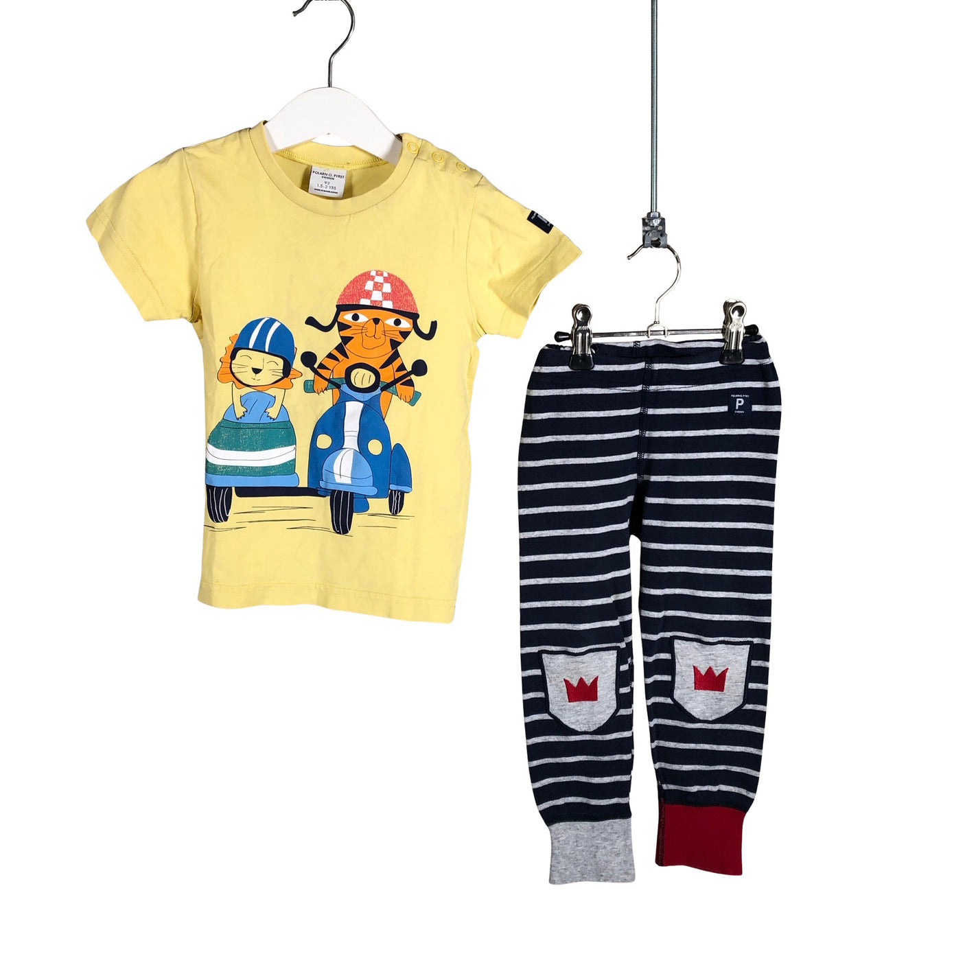 Unisex Polarn O. Pyret - T-paita, koko 86 - 92 - Keltainen (1)