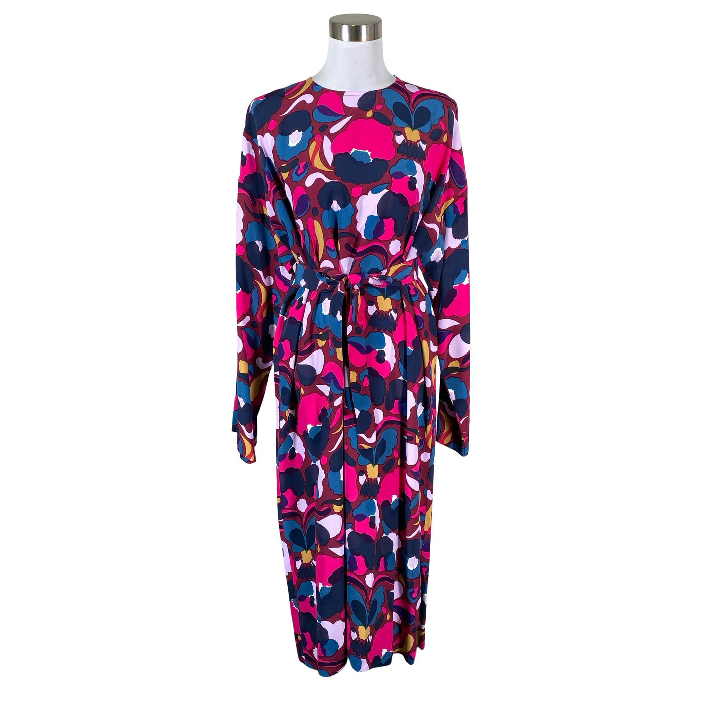 Naisten Marimekko - Sifonkimekko, koko 40 - Viininpunainen (1)