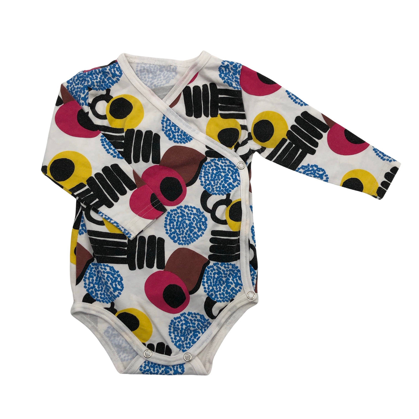 Unisex Pikkuset - Kietaisubody, koko 62 - 68 - Valkoinen (1)