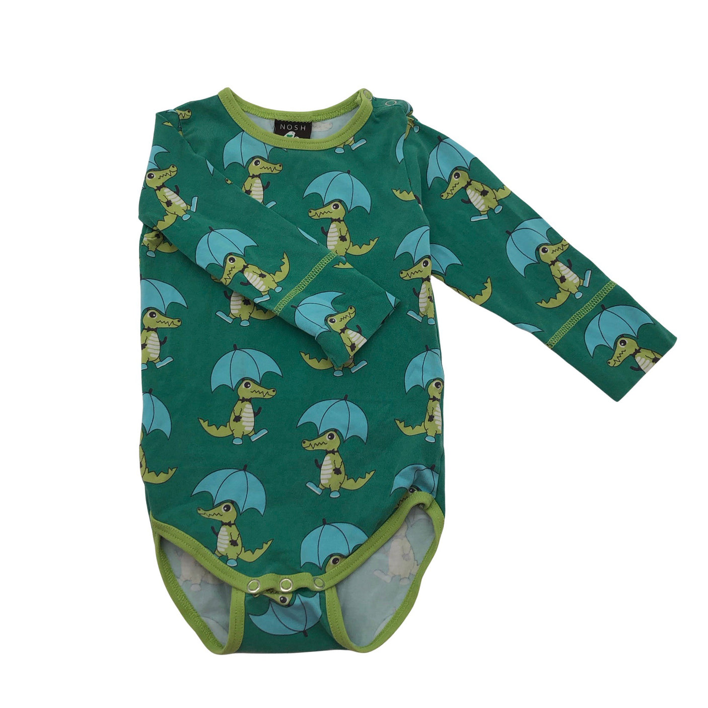 Unisex NOSH - Body, koko 74 - 80 - Vihreä (1)