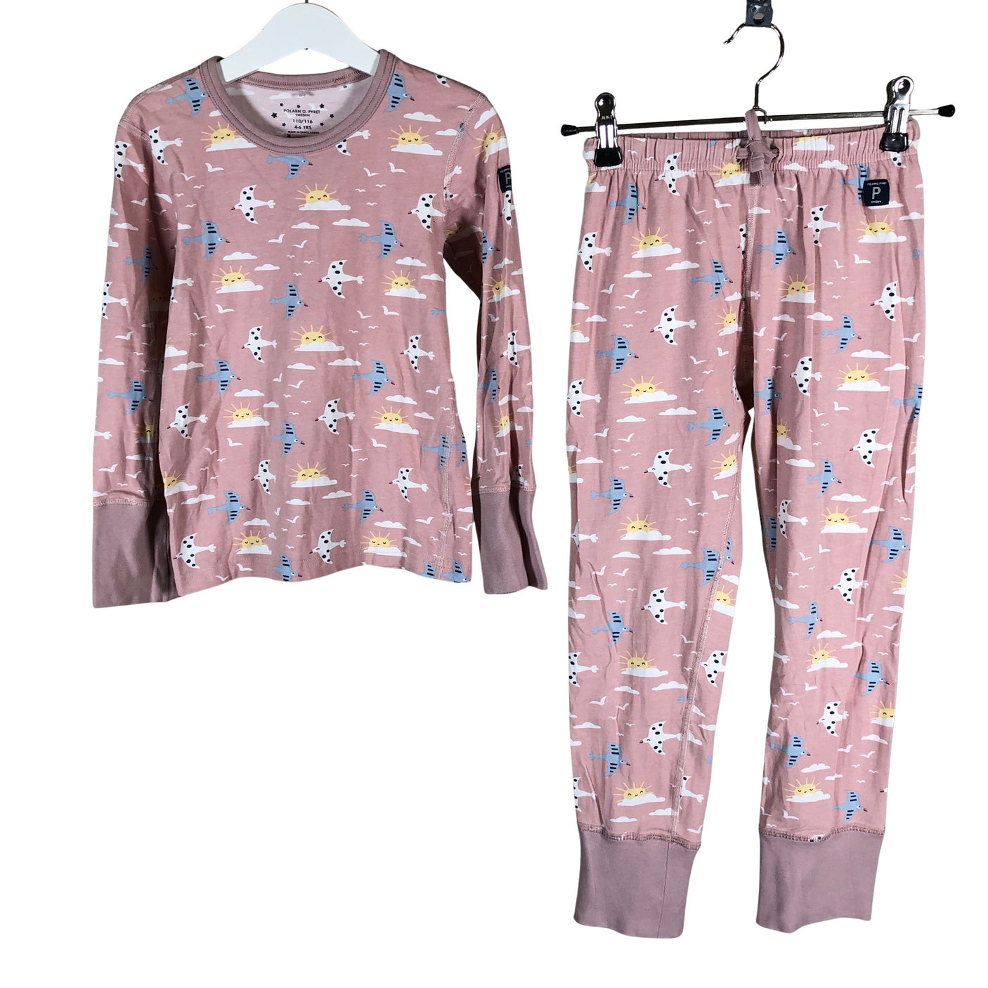 Unisex Polarn O. Pyret - Yöasu, koko 110 - 116 - Vaaleanpunainen (1)