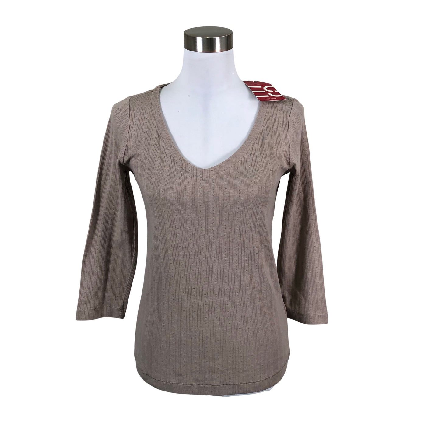 Naisten Esprit - Trikoopaita, koko 38 - Beige (1)
