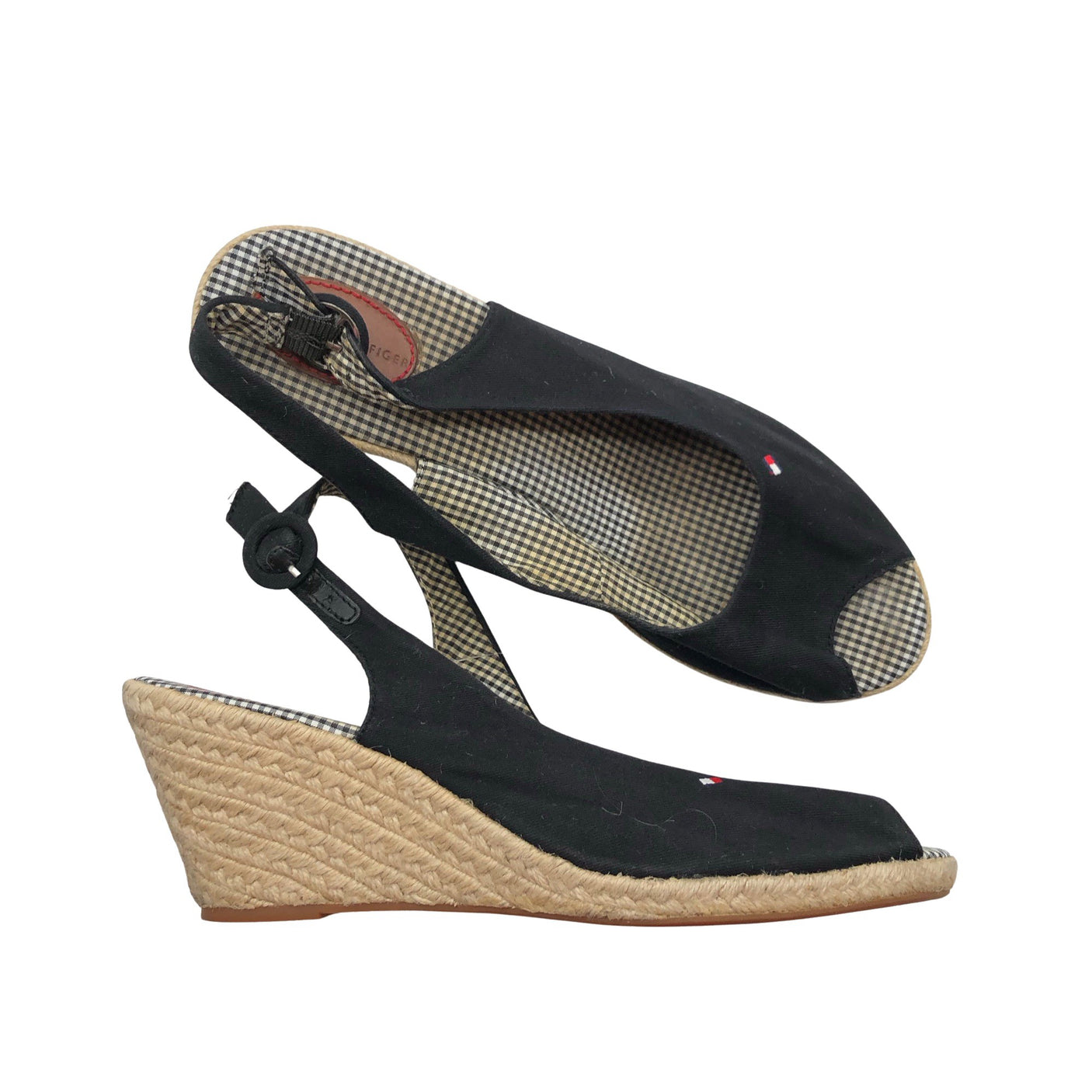 Naisten Tommy Hilfiger - Kiilakorkosandaalit, koko 41 - Musta (1)