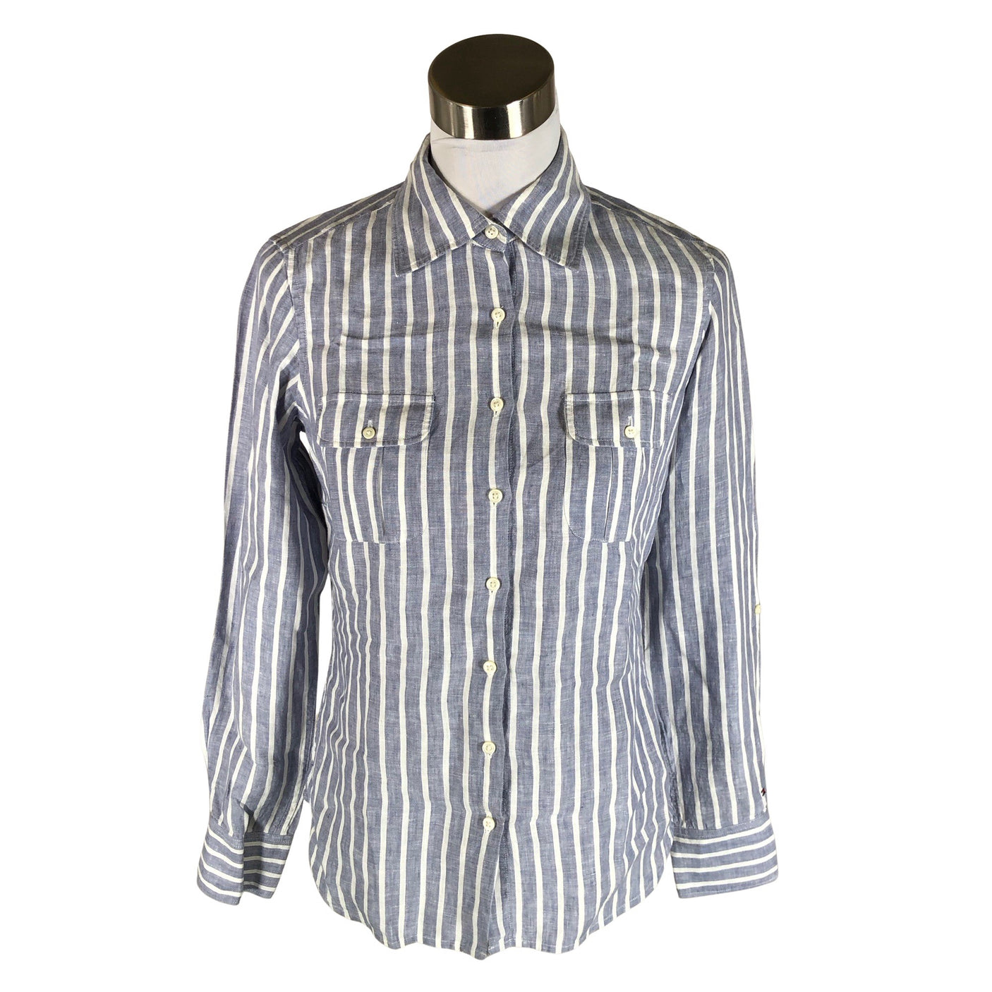 Naisten Tommy Hilfiger - Kauluspaita, koko 36 - Sininen (1)