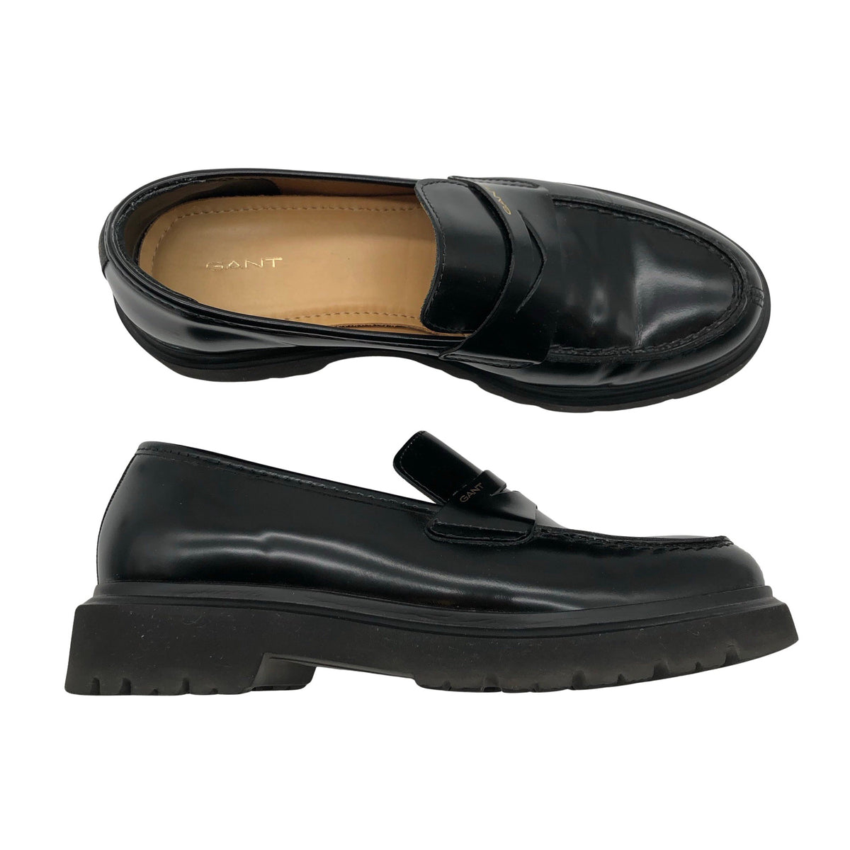 Naisten Gant - Loaferit, koko 38 - Musta (1)