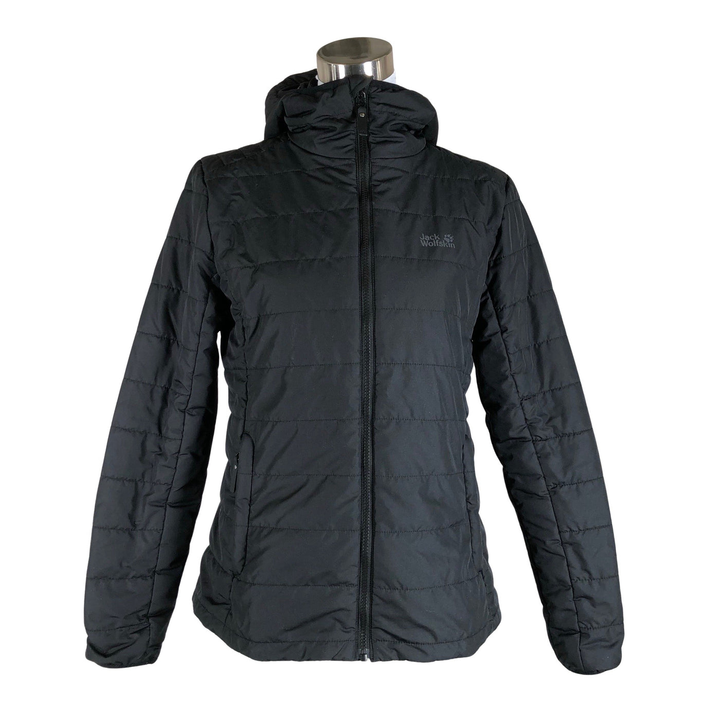 Naisten Jack Wolfskin - Kevyttoppatakki, koko 38 - Musta (1)