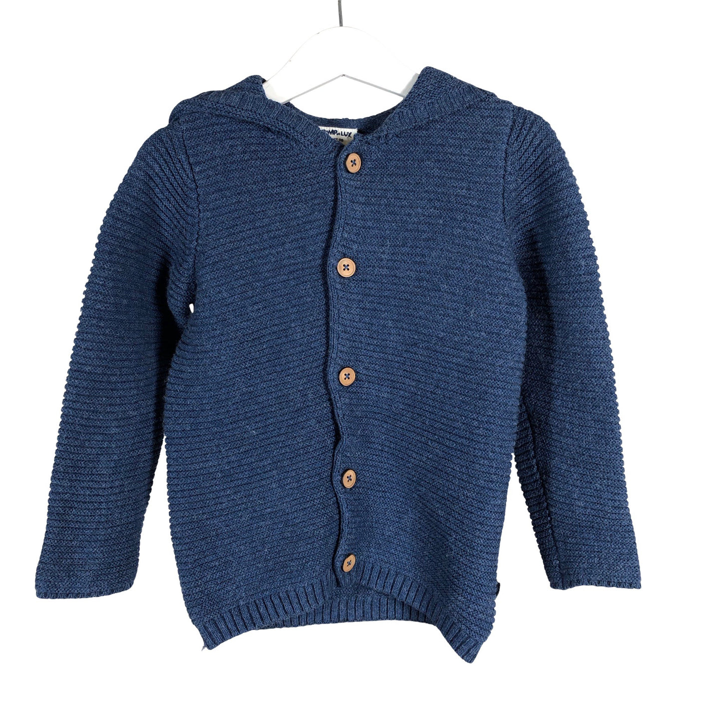 Unisex POMPdeLUX - Neuletakki, koko 92 - 98 - Sininen (1)