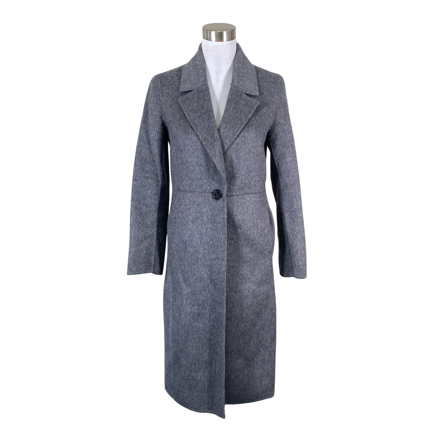 Naisten Massimo Dutti - Villakangastakki, koko 34 - Harmaa (1)