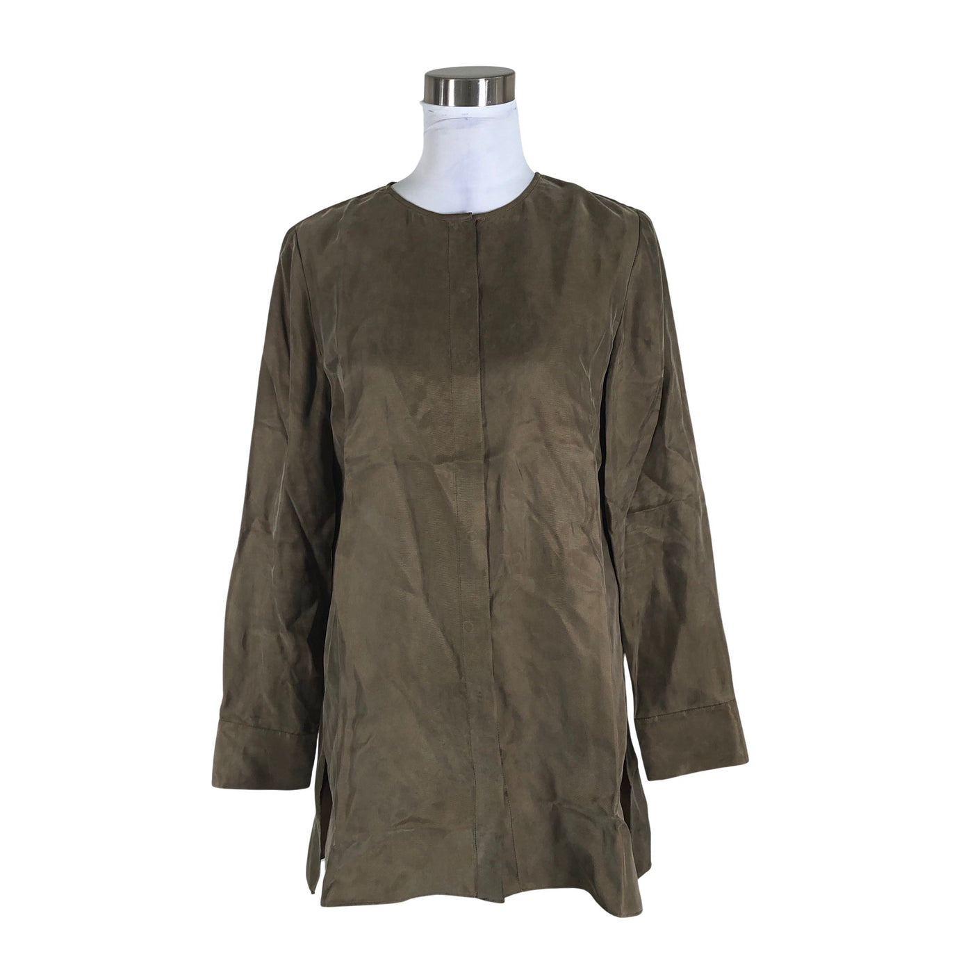 Naisten Massimo Dutti - Sifonkitunika, koko 40 - Vihreä (1)