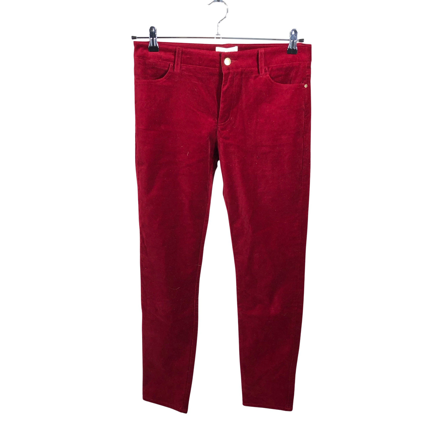 Naisten Holly & Whyte by Lindex - Samettihousut, koko 40 - Punainen (1)