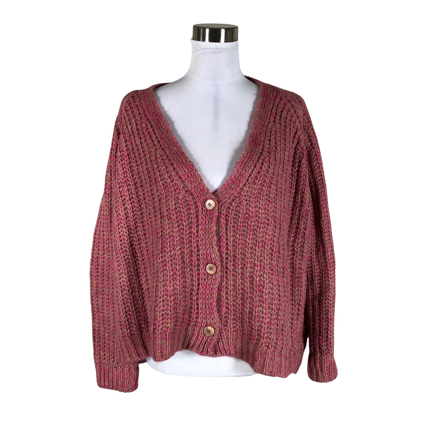 Naisten Smith&Soul - Neuletakki, koko 34 - Vaaleanpunainen (1)