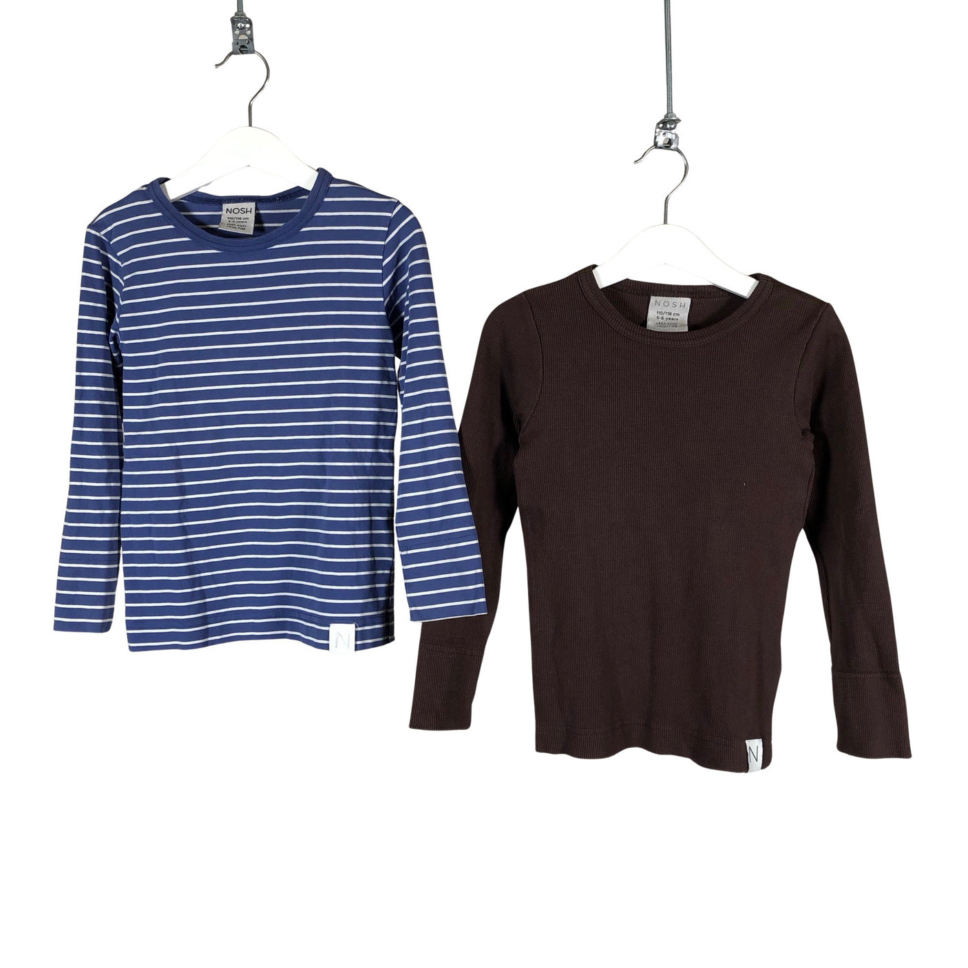 Unisex NOSH - Trikoopaita, koko 110 - 116 - Ruskea (1)