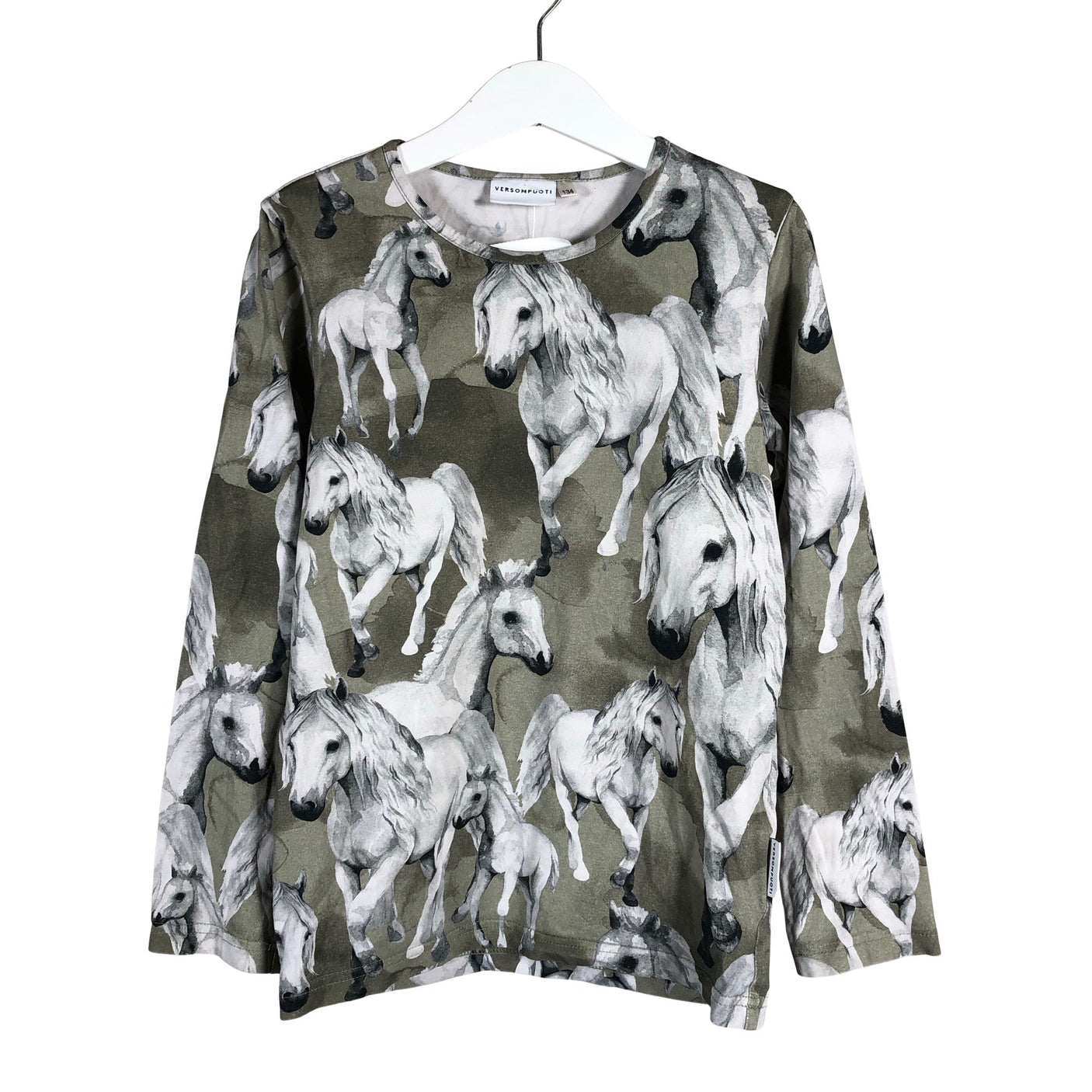 Unisex Versonpuoti - Trikoopaita, koko 128 - 134 - Vihreä (1)