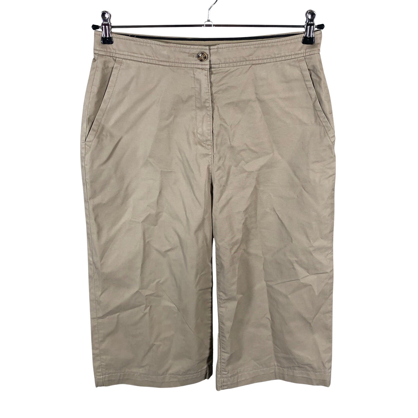 Naisten Esprit - Kangascaprit, koko 38 - Beige (1)