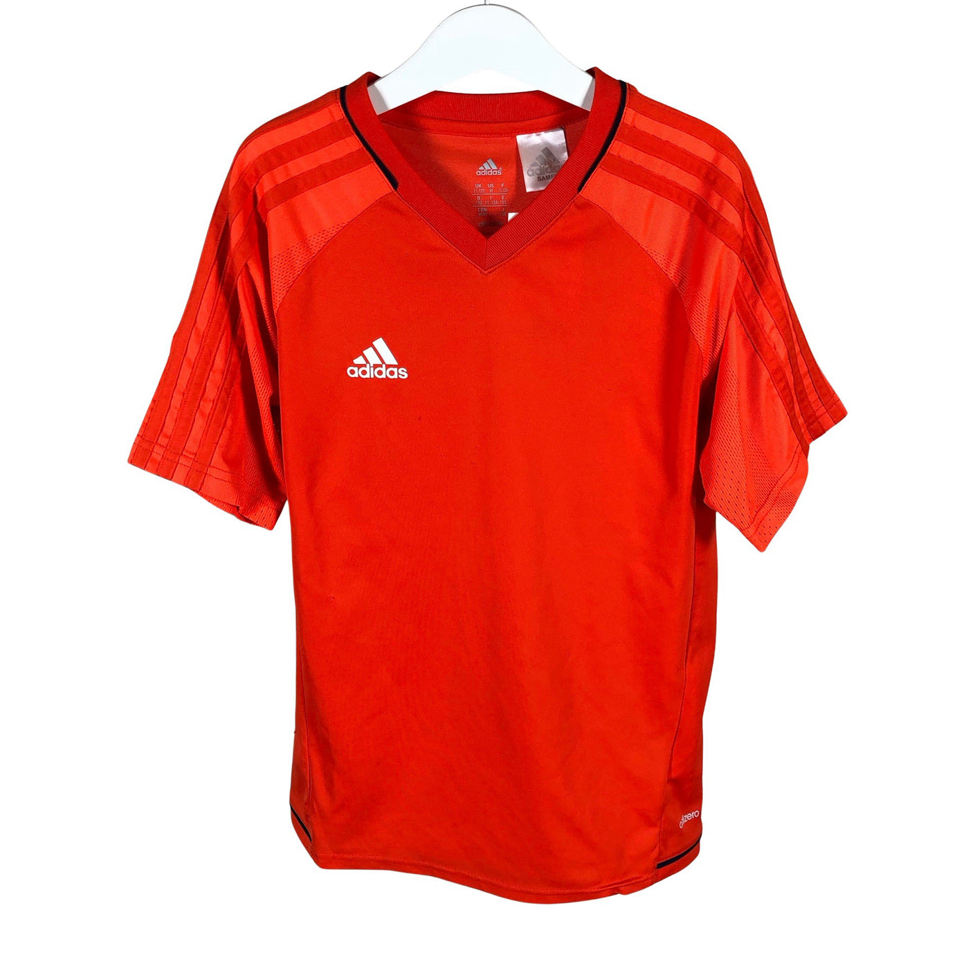 Poikien Adidas - Urheilupaita, lyhyet hihat, koko 146 - 152 - Oranssi (1)