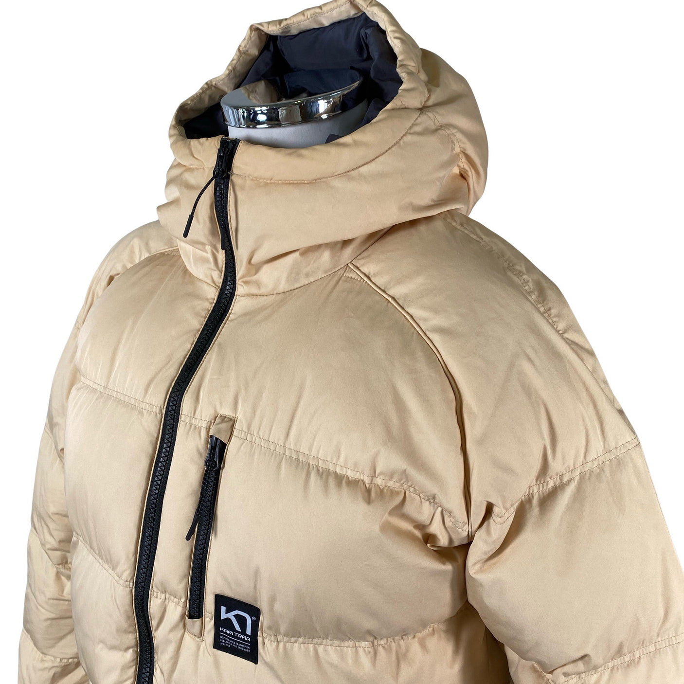 Naisten Kari Traa - Untuvatakki, koko 42 - Beige (3)