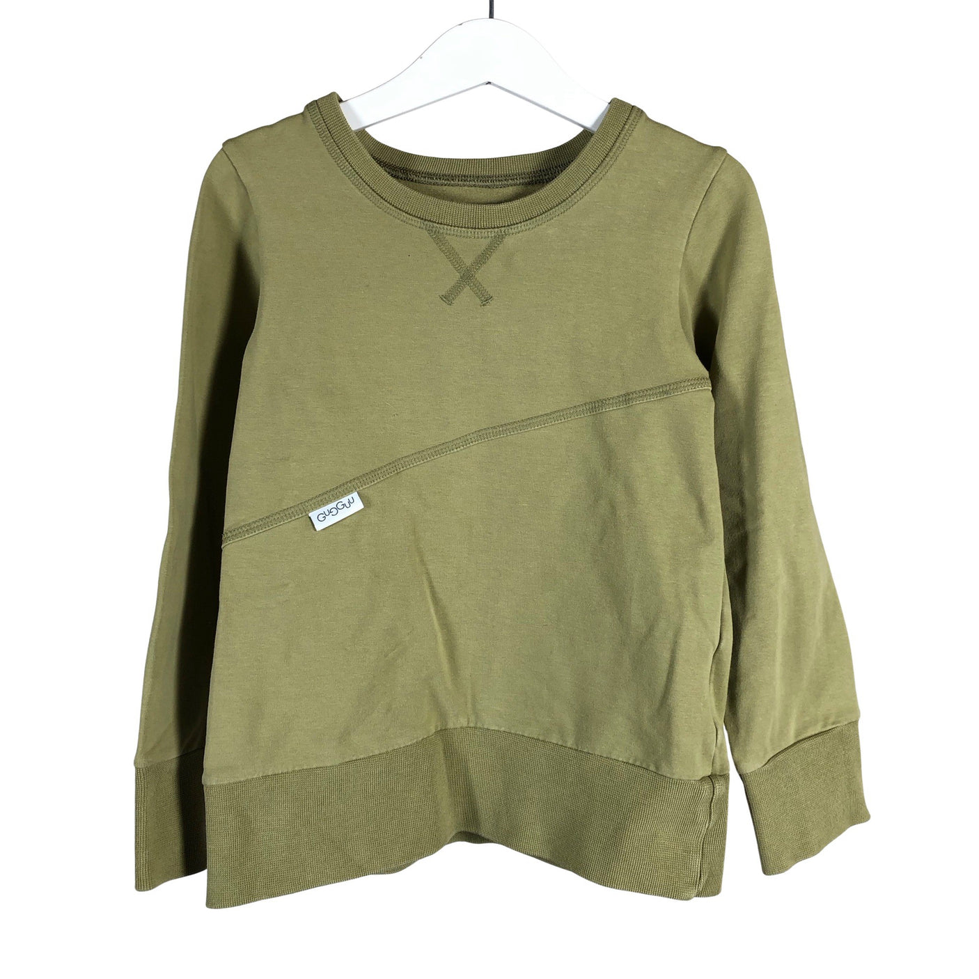 Unisex Gugguu - Collegepaita, koko 116 - 122 - Vihreä (1)