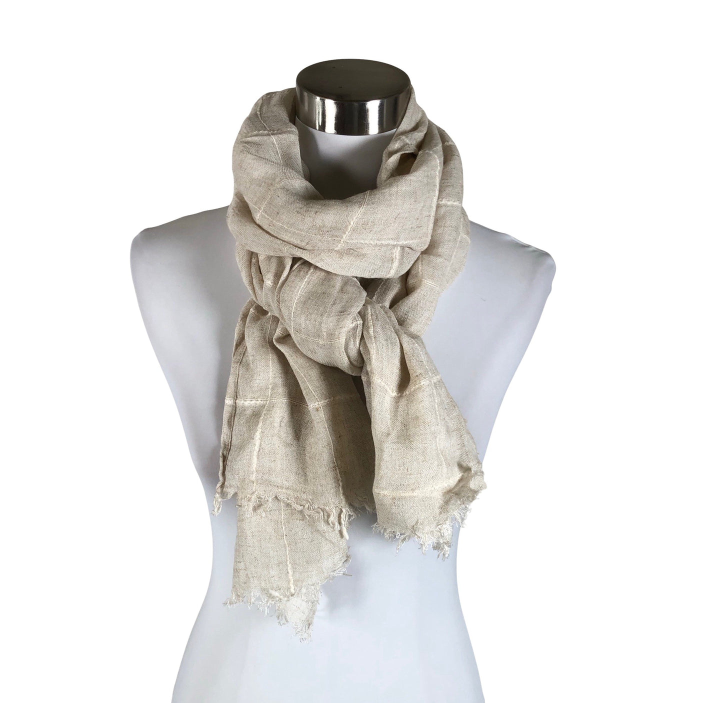 Naisten A+more - Huivi, koko Maxi - Beige (1)