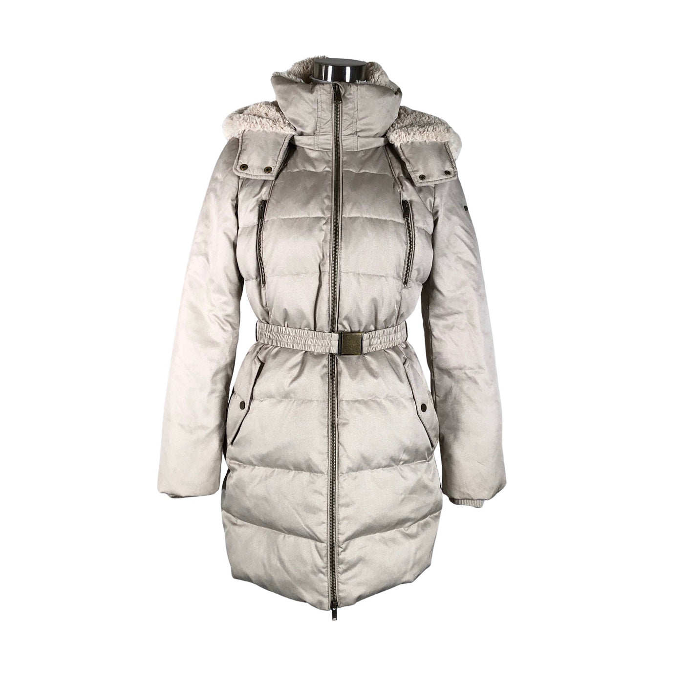 Naisten Esprit - Untuvatakki, koko 38 - Beige (1)