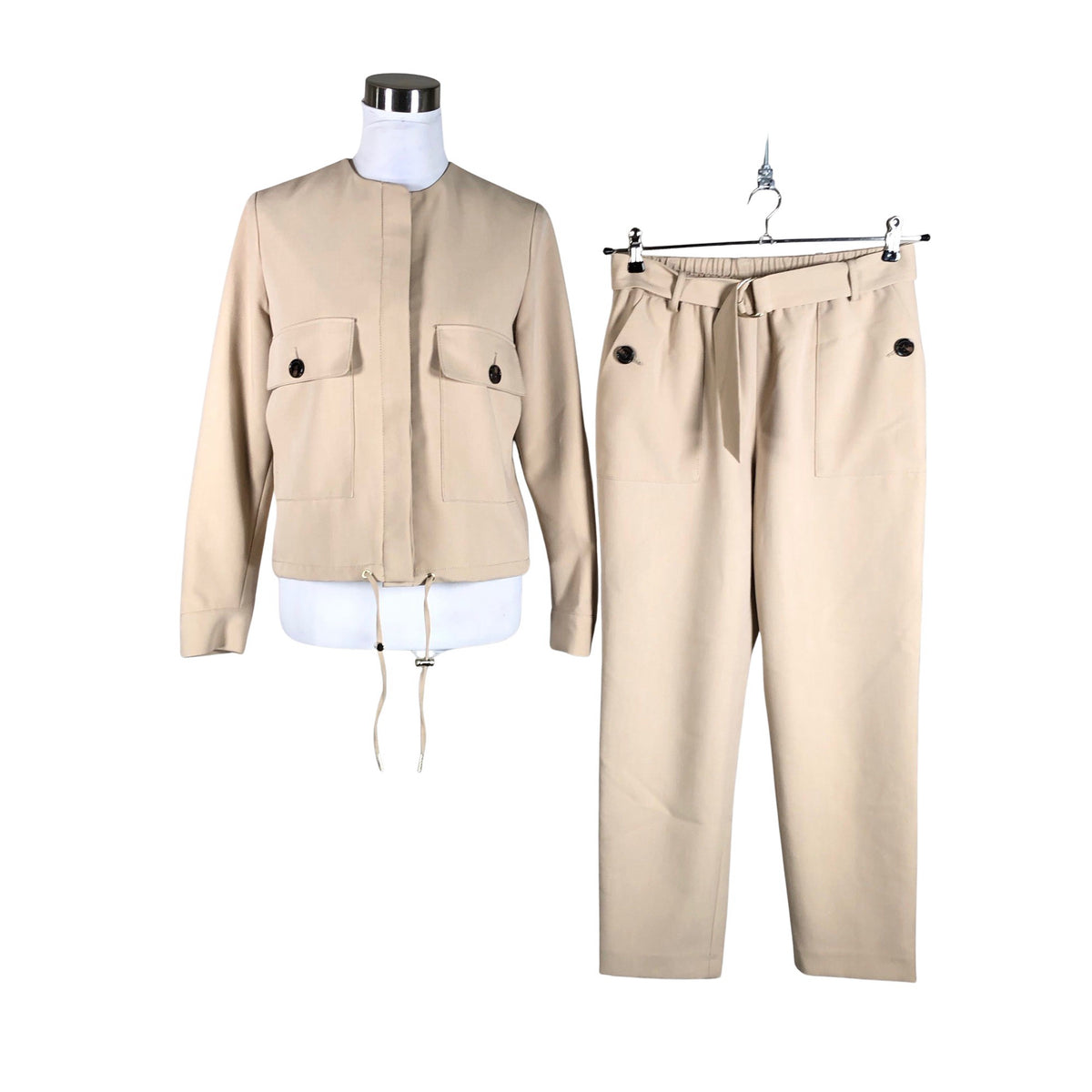 Naisten Your Face - Jakkupuku, koko 36 - Beige (1)