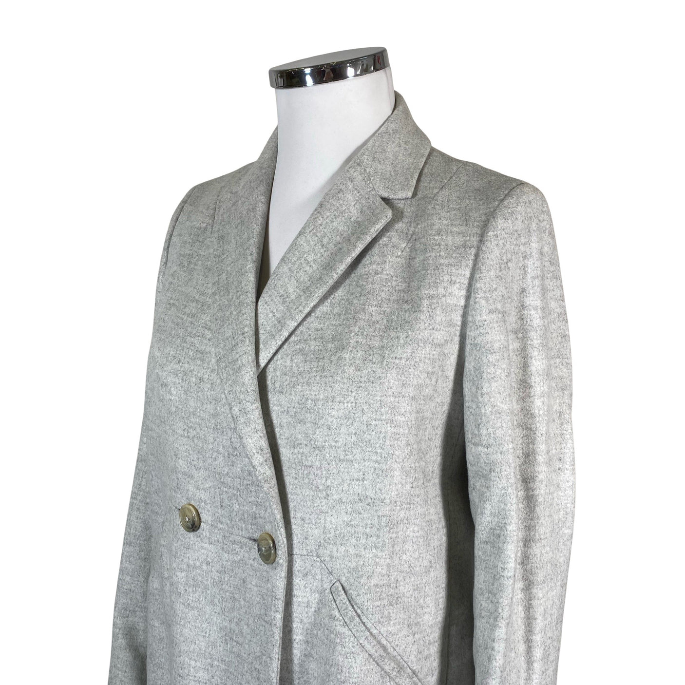 Naisten Massimo Dutti - Villakangastakki, koko 42 - Harmaa (3)