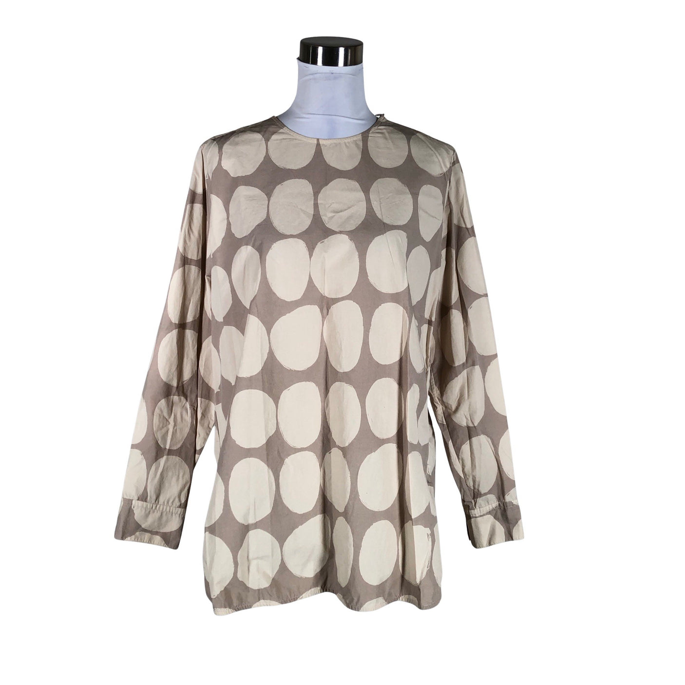 Naisten Marimekko - Kangastunika, koko 40 - Beige (1)