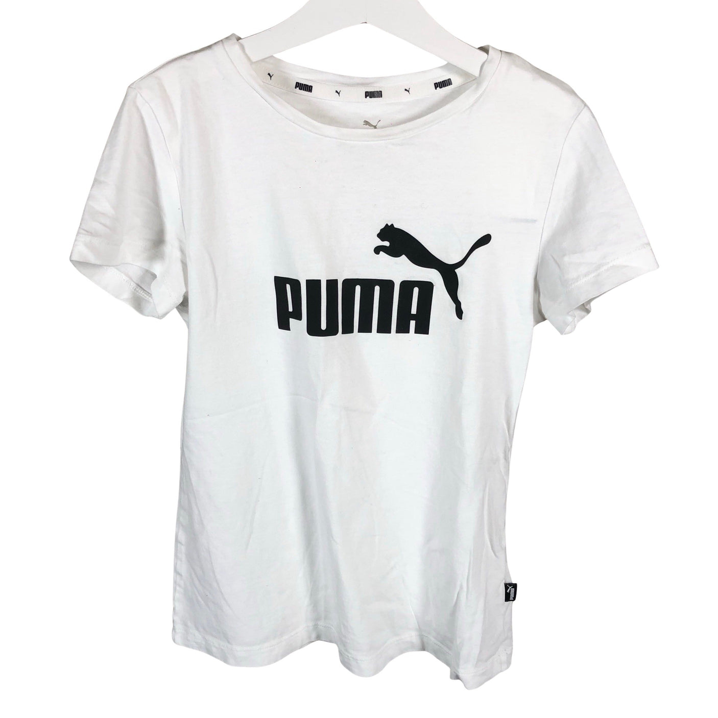 Unisex Puma - T-paita, koko 146 - 152 - Valkoinen (1)
