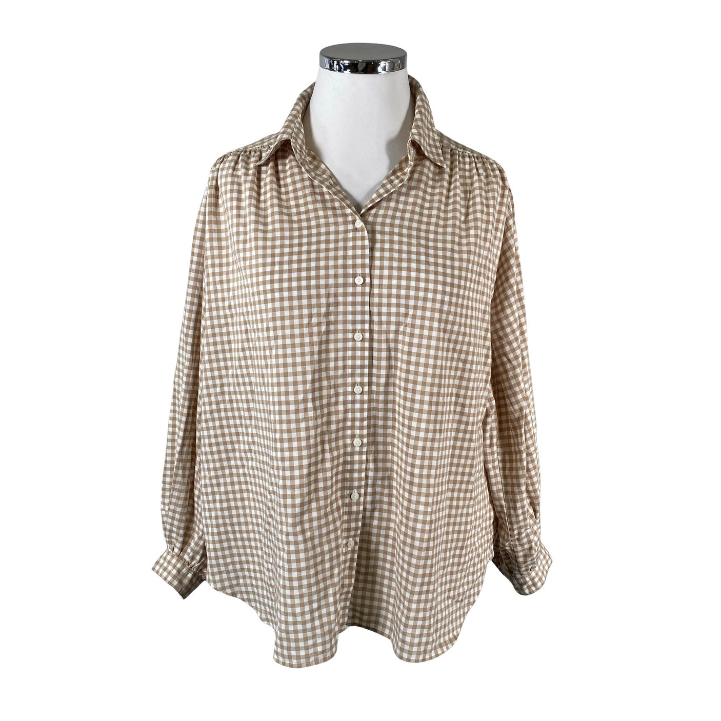 Naisten Uniqlo - Kangastunika, koko 42 - Beige (1)