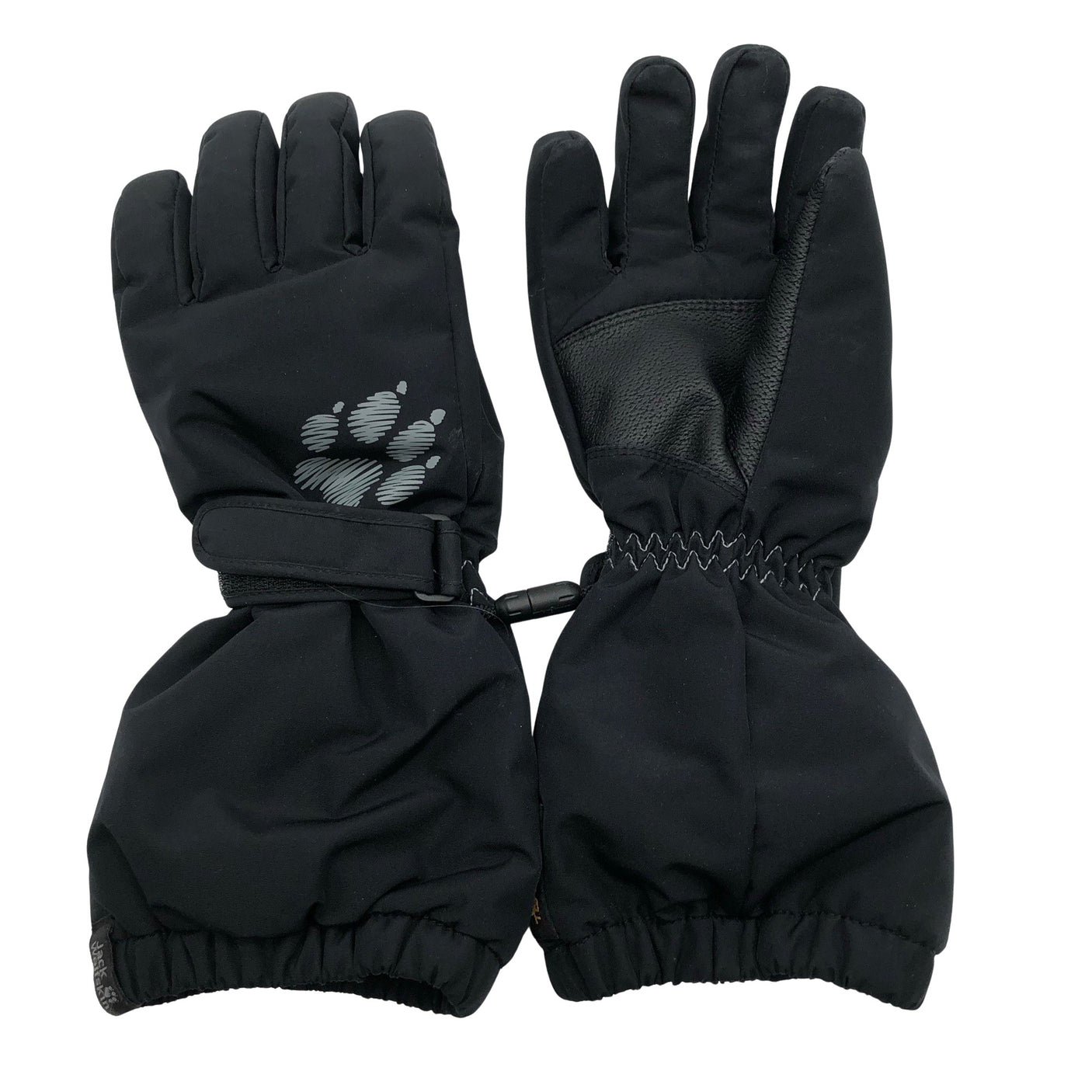 Unisex Jack Wolfskin - Talvihanskat, koko 8 - 12 vuotta - Musta (1)