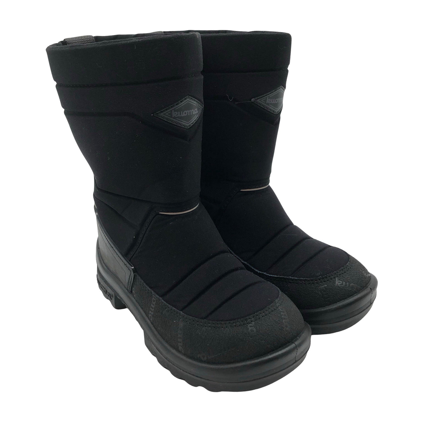 Unisex Kuoma - Talvikengät, koko 34 - Musta (2)