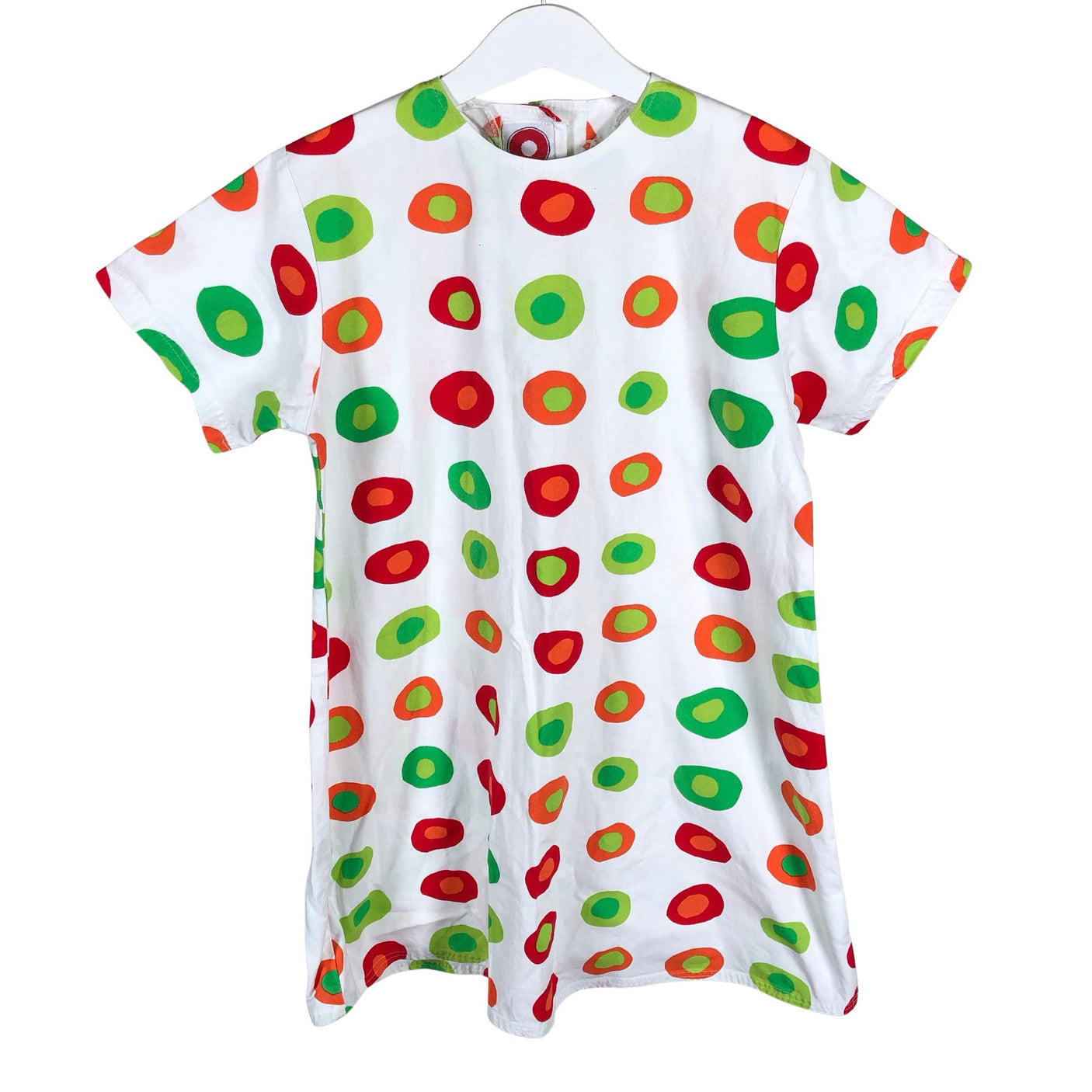 Tyttöjen Marimekko - Kangasmekko, koko 128 - 134 - Valkoinen (1)