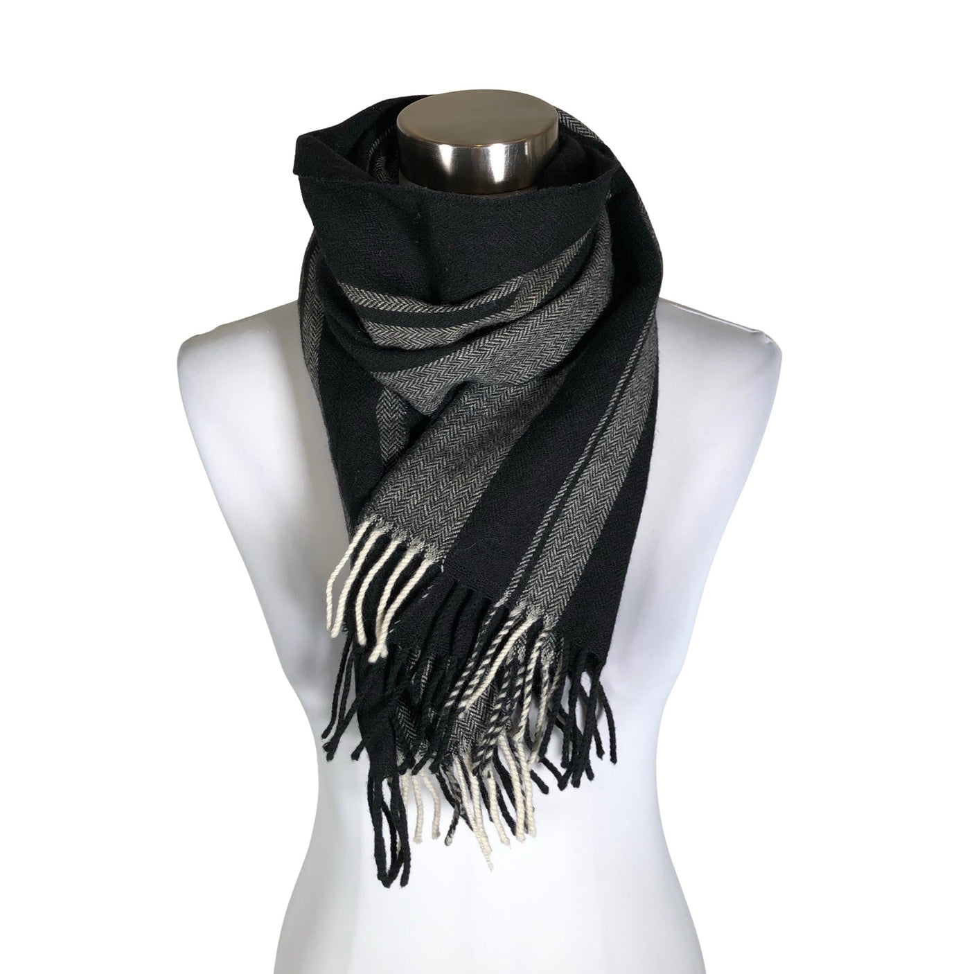 Unisex Woolmark - Kaulaliina, koko Midi - Musta (1)