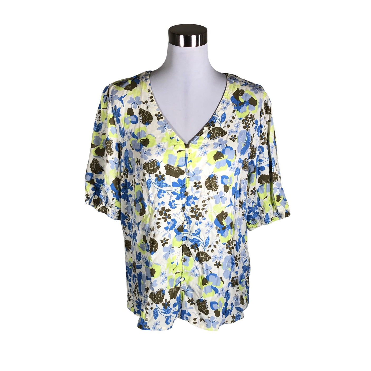 Naisten Free Quent - Lyhythihainen pusero, koko 40 - Valkoinen (1)